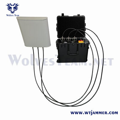 Buy Portable 3-Channel High Power Anti Drone Jammer, Long Range UAV Signal Blocker for Outdoor Security & VIP Protection online manufacture