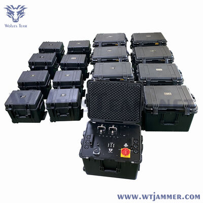 Buy Modular Portable High Power Anti-Drone Jammer, Multi-Band RF Signal Blocker System for Outdoor Security & Anti-IED Applications online manufacture