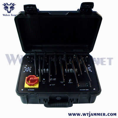 Buy 10-Band Ruggedized Signal Jammer, Waterproof Hard Case RF Blocker for Confidential Meetings & Security Missions online manufacture