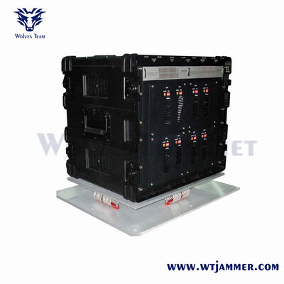 Buy Black Style Fixed Site Anti-Drone Jammer, 24/7 Continuous Operation High Power RF Blocker for Large Facility Protection online manufacture