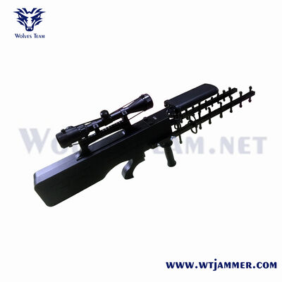Buy Dual Antenna Handheld Anti-Drone Jammer Gun, Long-Range 1.5G/2.4G/5.8G Portable RF Blocker for Tactical Security online manufacture