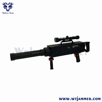 Buy High Power Long Range Anti Drone Jammer Gun - 5km Handheld UAV Signal Blocker with Extended Antenna online manufacture
