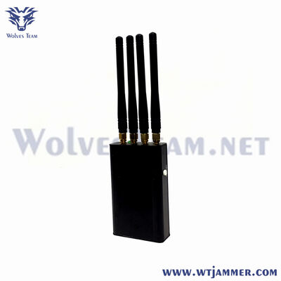 Buy Lightweight Portable 4 Antenna Jammer 2G 5G WiFi GPS Signal Shielder online manufacture