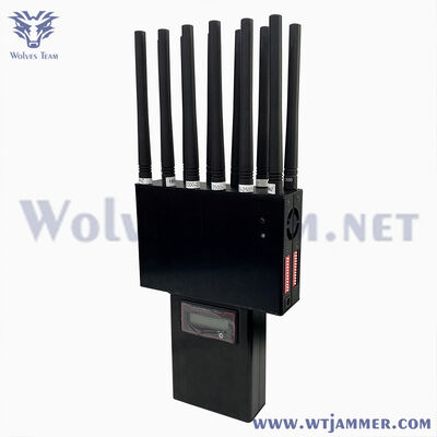 Buy Handheld Signal Jammer Portable Multi Band Device Supporting 16 Frequency Bands Including 3G 4G 5G WiFi UHF VHF GPS and Lojack Signals online manufacture