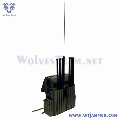 Buy Backpack Type 8 Antenna Signal Jammer Long Range GPS WiFi Anti Drone Shield Device online manufacture