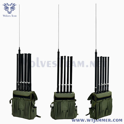 Buy 10 Channel High Power Backpack Design RF Signal Jammer for GPS & WIFI & Anti-Drone online manufacture