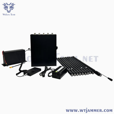 Buy 10 Channel High Power Backpack Design Wide Coverage Signal Jammer for GPS & WIFI & Anti-Drone online manufacture