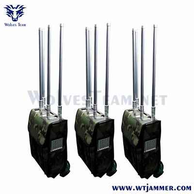Buy 4 Channels Backpack RF Signal Jammer for GPS & WIFI & Anti-Drone Shielding online manufacture