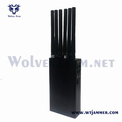 Buy 6-Channel 12W Portable Full-Band 2G/3G/4G/5G Handheld Jammer online manufacture