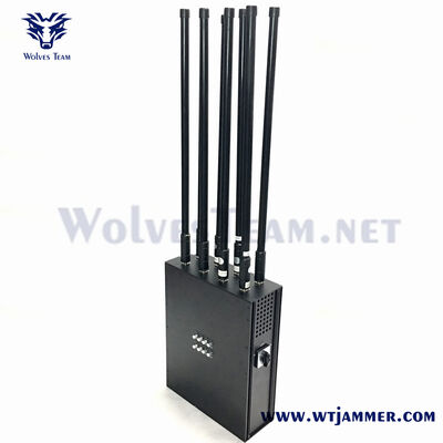 Buy 8 Channels High Power RF Backpack Signal Jammer for GPS & WIFI & Anti-Drone & Anti-IED Shielding online manufacture