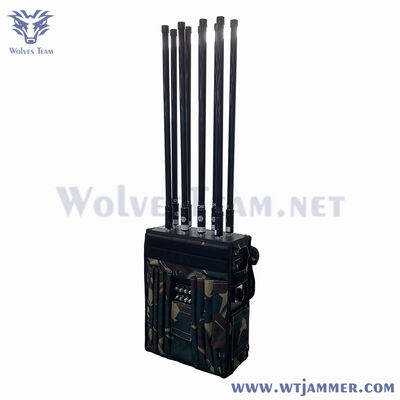 Buy 9 Antennas High Power Backpack Signal Jammer for GPS & WIFI & Anti-Drone & Anti-IED Shielding online manufacture