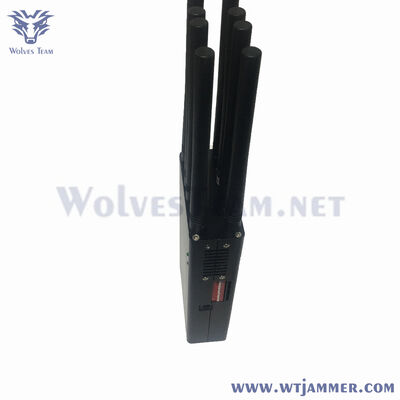 Buy 8-Channel 16W Portable 2G/3G/4G/5G/WiFi/GPS Handheld Jammer online manufacture
