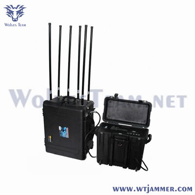 Buy 6 Bands 480W High Power Portable Signal Jammer Metal Enclosure Housing Design online manufacture