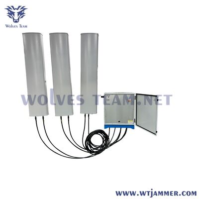 Buy 12 Bands 300W Waterproof Outdoor Signal Jammer Directional Omni Antenna GSM CDMA 3G 4G 5G WiFi VHF UHF online manufacture