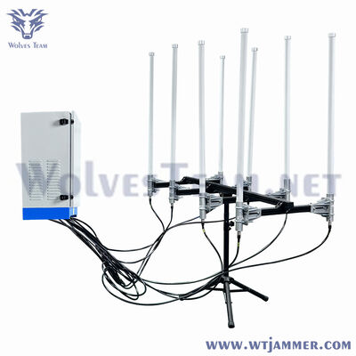 Buy Full Frequency 12 Channels 1200W All Weather Waterproof Blocker with Omni Directional Antenna online manufacture