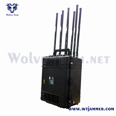 Buy 8 Channels High Power Portable Suitcase Jammer System Full Frequency RF Blocker for Large Area Coverage online manufacture