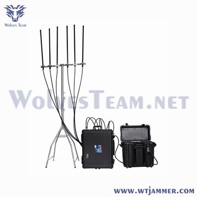 Buy 6 Channels 300W High Power Signal Jammer - Block 2G/3G/4G/WiFi/GPS online manufacture