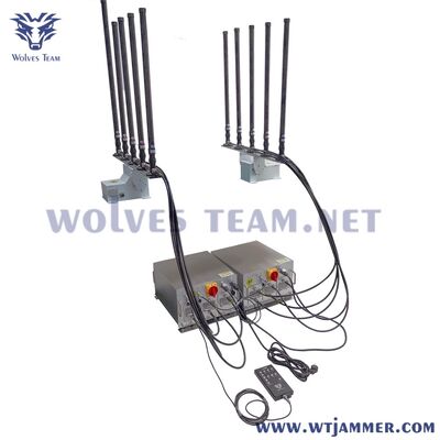 Buy 10 Channels 1000W Vehicle Mounted High Power Signal Jammer - Adjustable Antennas, Block 2G/3G/4G/5G/WiFi/GPS/UAV online manufacture
