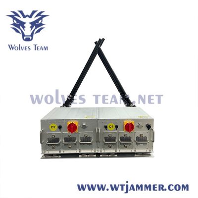Buy 600W 10 Bands Adjustable Antennas Signal Jammer IP65 Rated for All-Weather Use online manufacture