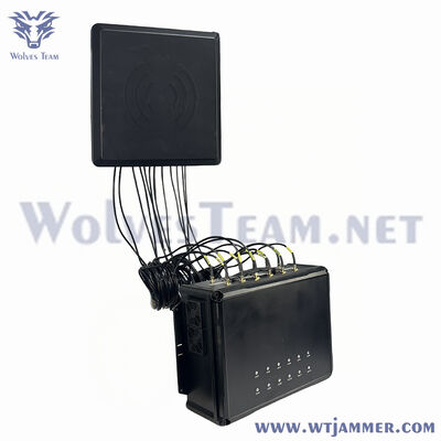 Buy 12 Ways Long Range UAV Signal Jammer with Removable Panel Antennas for Outdoor Security online manufacture