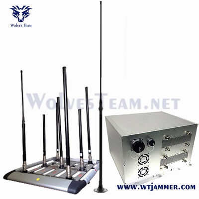 Buy High Power Signal Jammer 500W Total Output Power Device drone Vehicle Jammer  for Preventing Surveillance and Intrusions online manufacture