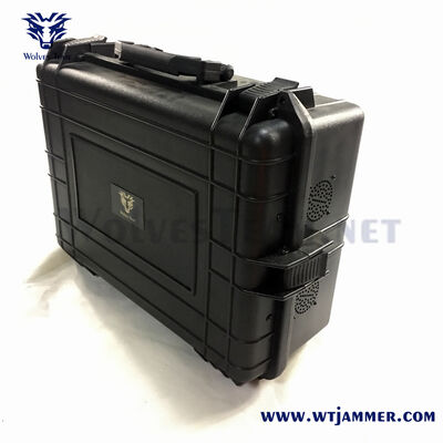 Buy Black High Power Mobile Phone Jammer Mobile Signal Disruption Tool for Sensitive Area Protection online manufacture