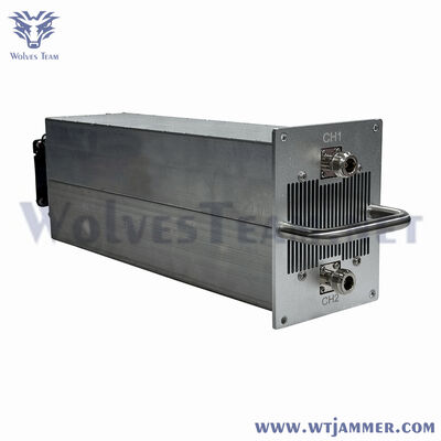 Buy 1U Rack Mount DB15 Programmable Dual Channel RF Amplifier Jammer Module with Cooling Fan online manufacture