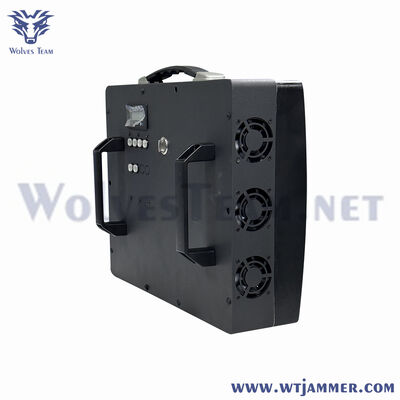 Buy 6 Antennas Portable Briefcase Drone Jammer for Outdoor Site Security & Anti-UAV Defense online manufacture