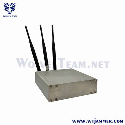 Buy 3 Antennas Desktop GPS WiFi Signal Jammer Block 2.4G Wireless Camera GPS Tracker Anti Tracking Signal Blocker for Confidential Meeting Exam Room online manufacture