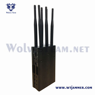 Buy 6 Band 18W High Power Portable Signal Jammer  Blocks All Frequency 2G 3G 4G 5G WiFi GPS etc online manufacture