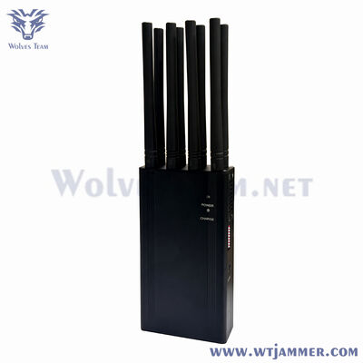 Buy Portable 8 Watt GPS Mobile Phone Signal Jammer For CDMA GSM DCS PCS 3G 4G Wifi online manufacture