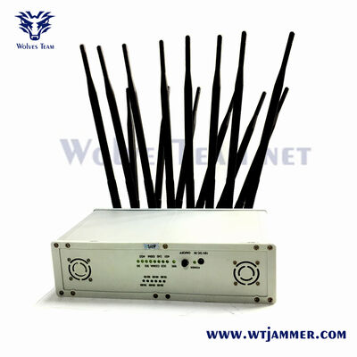 Buy High Power Stationary Signal Blocker for Cell Phone WiFi LoJack VHF & UHF  Multi-Band Jamming System online manufacture