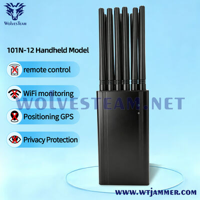 Buy 12 Independent Bands Total 12W RF Privacy Protection Equipment Support 3G 4G 5G CDMA GPS WiFi Wireless Signal Management Device online manufacture