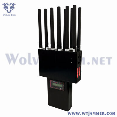 Buy 12 Channels Portable High Power RF Frequency Control Device Cover 2G 3G 4G 5G WiFi GPS UHF VHF Bands online manufacture
