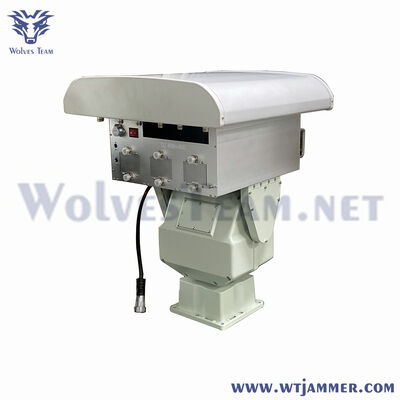 Buy 30W Gimbal Anti-Drone Jammer with 1000m Jamming Range and Weather Resistant UAV Jamming System for Airspace Security online manufacture