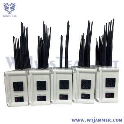 Buy 4G 5G Cell Phone Signal Jammer WiFi Jammer 16 Antenna For Private Conference Room online manufacture