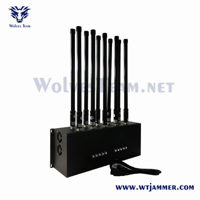 Buy Indoor Signal Jammer 195W Desktop Multi Band Cell Phone WiFi5.8G Signal Blocker with Remote Control online manufacture