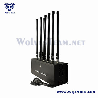 Buy Indoor Signal Jammer 195W Desktop GSM PCS 3G 4G 5G Cell Phone Signal Blocker with Remote Control online manufacture