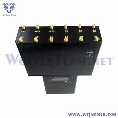 Buy GPS Phone Signal Jammer Handheld Adjustable Type with LCD Digital Display Screen For Small Car online manufacture