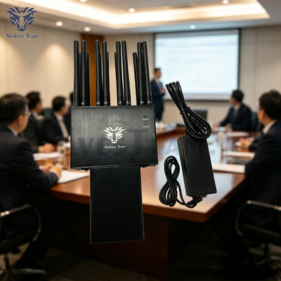 Buy Anti Drone Bluetooth WiFi Signal Jammer Multi Antenna Handheld Blocker For Outdoor Patrol online manufacture
