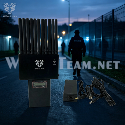 Buy LED Display New Generation Handheld Signal Jammer Long Shielding Distance For Field Law Enforcement Patrol online manufacture