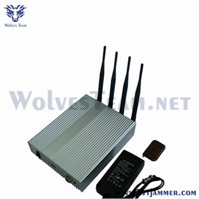 Buy 50meters 4 Antennas Selectable Cell Phone Jammer GSM CDMA DCS 5G Signal Blocker For Fixed Indoor Installation In Important Confidential Meeting Rooms online manufacture