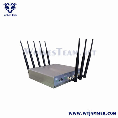 Buy Customized Frequencies Wireless Signal Desktop Jammer Mobile Phone Signal Blockers With Power Supply online manufacture