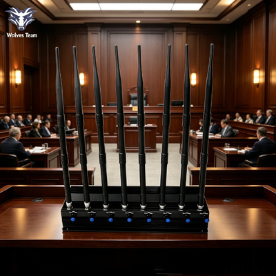 Buy 40W 8-Channel Signal Blocker Wireless Jammer With Separate Switches for Defense Law Enforcement online manufacture