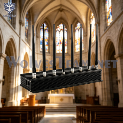 Buy Desktop 8-Channel Adjustable Signal Jammer Block WIFI Bluetooth for Silent Church Worship Environment online manufacture