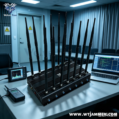 Buy Full Band Wireless Signal Blocker with 16 Adjustable Antennas Anti-Eavesdropping for Private Clubs And Exclusive Venues online manufacture