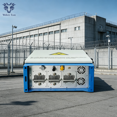 Buy High Power Waterproof 500W 5 Bands Drone WiFi Signal Jammer 2.4G 5.8G for Large Prison Anti-Drone And GPS Shielding online manufacture