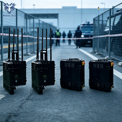 Buy Portable Phone jammer Jamming Up to 500m 6 Bands Jammer Omni or Directional Antennas For Temporary EOD Site online manufacture