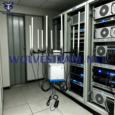 Buy 400-800W High Power Weatherproof Signal Jammer IP65 Outdoor 8 Bands 2G 3G 4G 5G WiFi VHF UHF 24/7 Continuous Operation online manufacture