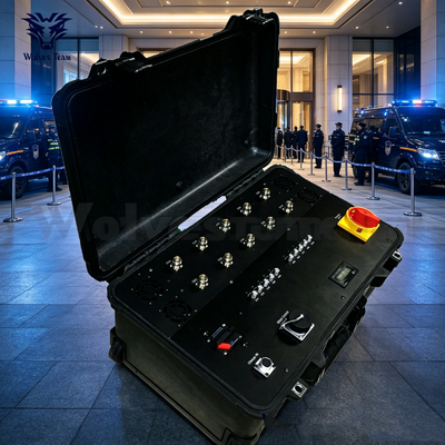 Buy Outdoor Portable Signal Jammer With Built‑in Battery Customizable Frequencies For Temporary High‑Profile Meetings And VIP Events online manufacture